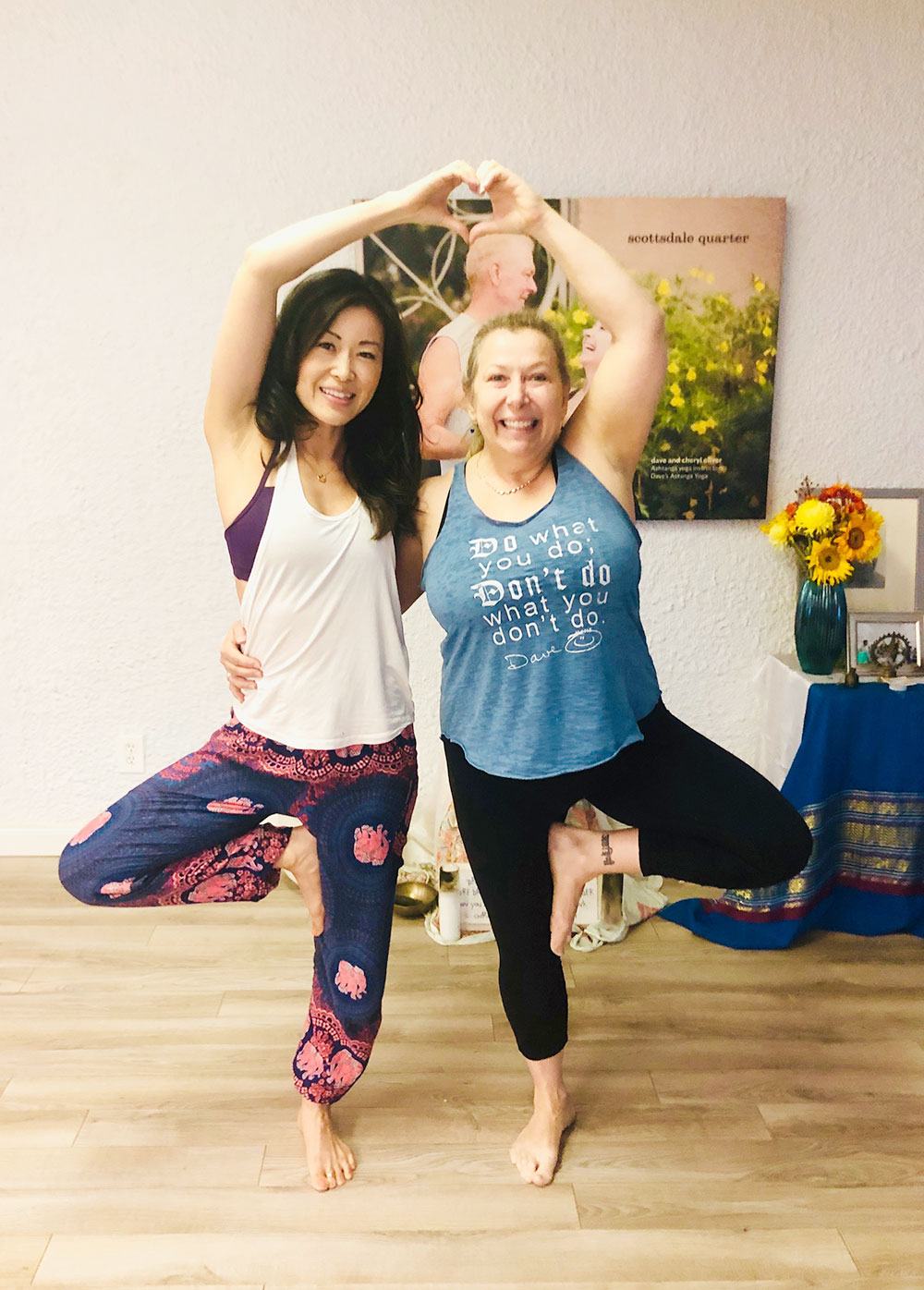 Yoga teacher training adjustment